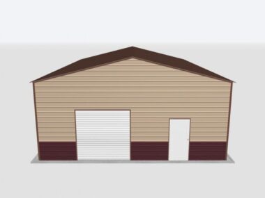Keen's Buildings, 28x45x14 Metal Garage, KBG-1G284514-1D1W