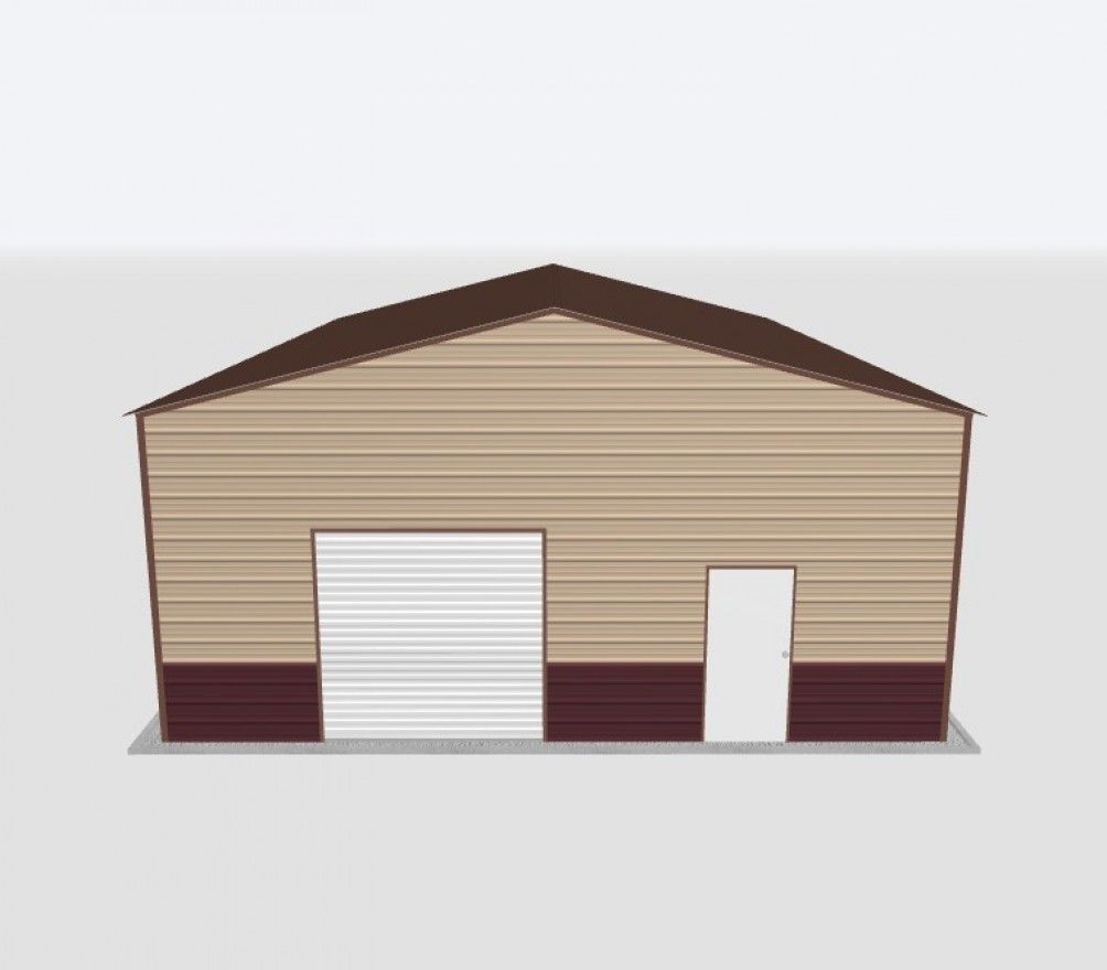 28X45X14 Metal Garage 28X45X14 Metal Garage Keen'S Buildings, 28X45X14 Metal Garage, Kbg-1G284514-1D1W