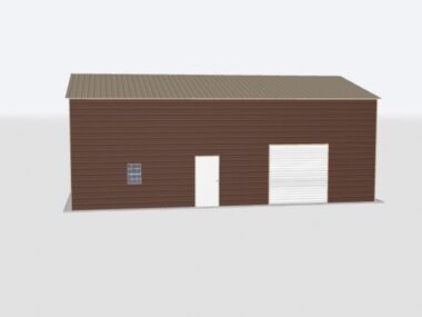 Keen's Buildings, 28x40x14 Metal Garage, KBG-1G284014-1D1W