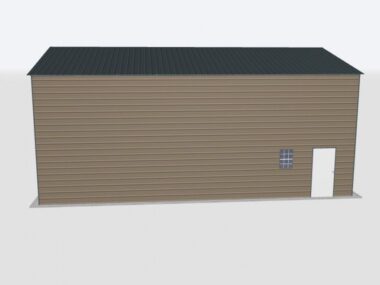 Keen's Buildings, 28x40x16 2-Car Metal Garage, KBG-2G284016-1D1W