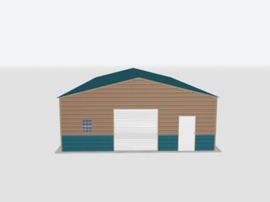 Keen's Buildings, 28x90x10 Metal Garage, KBG-1G289010-1D1W