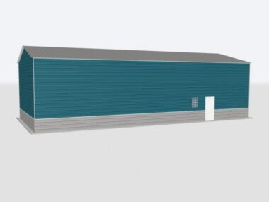 Keen's Buildings, 28x100x14 Metal Garage, KBG-1G2810014-1D1W