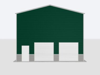 28x65x20 2-Car Metal Garage