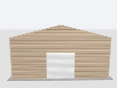 Keen's Buildings, 28x100x12 Metal Garage, KBG-1G2810012-1D1W