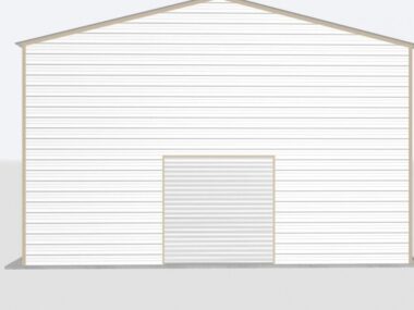 Keen's Buildings, 28x100x20 Metal Garage, KBG-1G2810020-1D1W