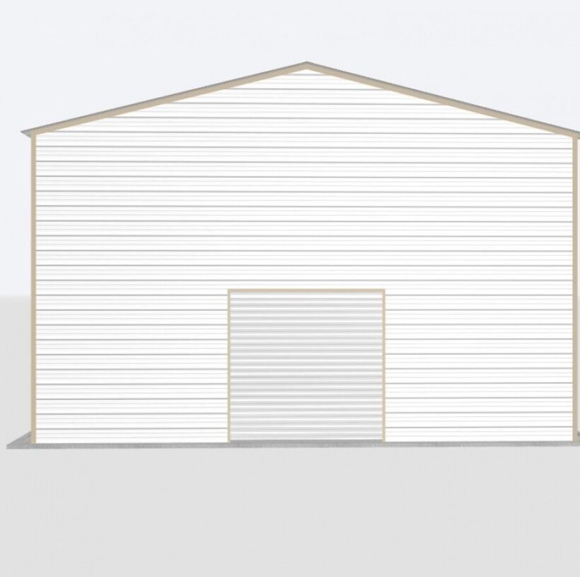 Keen'S Buildings, 28X80X20 Metal Garage, Kbg-1G288020-1D1W