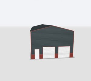 28x90x14 2-Car Metal Garage