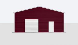 30x30x12 Metal Garage/Workshop Installed