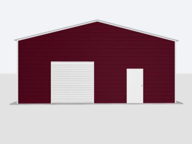Keen's Buildings, 30x30x14 Metal Garage/Workshop Installed, KBG-1G303014-1D1W