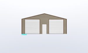 30x35x10 Metal Garage/Workshop Installed