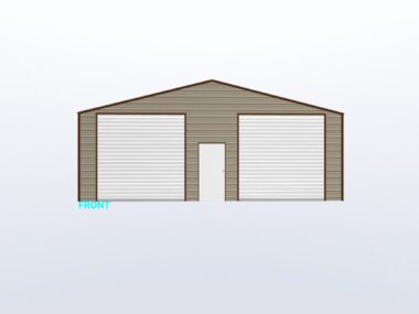 Keen's Buildings, 30x35x10 Metal Garage/Workshop Installed, KBG-2G303510-1D2W