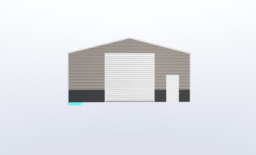 Keen'S Buildings, 30X40X12 Metal Garage/Workshop Installed, Kbg-2G304012-2D2W