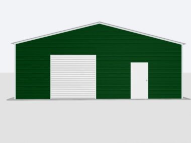 Keen's Buildings, 30x100x10 Metal Garage, KBG-1G3010010-1D1W