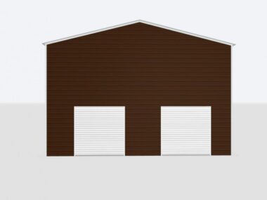 Keen's Buildings, 30x80x18 Metal Garage/Workshop Installed, KBG-1G308018-1D1W