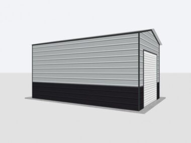 Keen's Buildings, 12x20x10 Metal Garage, KBG-1G122010-1D1W