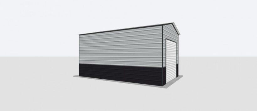 Keen'S Buildings, 12X20X10 Metal Garage, Kbg-1G122010-1D1W
