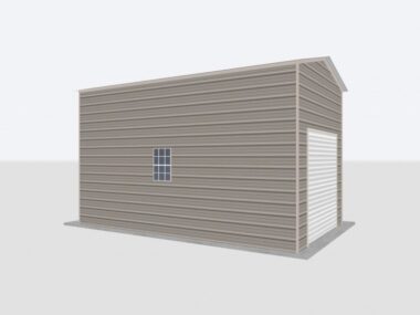 Keen's Buildings, 12x20x12 Metal Garage, KBG-1G122012-1D1W