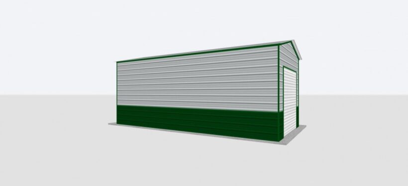 Keen'S Buildings, 12X25X10 Metal Garage, Kbg-1G122510-1D1W