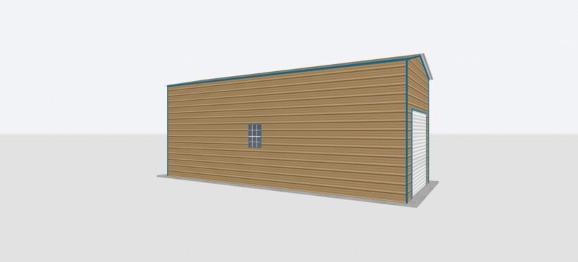 Keen'S Buildings, 12X30X12 Metal Garage, Kbg-1G123012-1D1W
