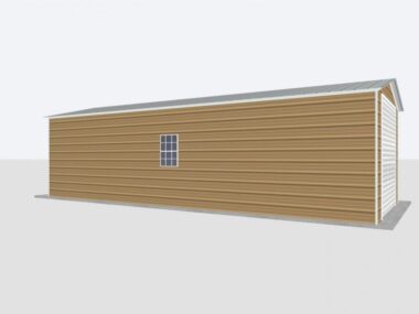 Keen's Buildings, 12x30x8 Metal Garage, KBG-1G123008-1D1W