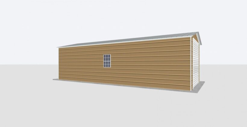 Keen'S Buildings, 12X30X8 Metal Garage, Kbg-1G123008-1D1W