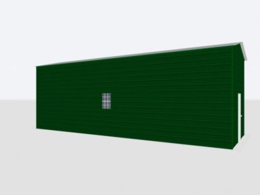 Keen's Buildings, 12x35x12 Metal Garage, KBG-1G123512-1D1W