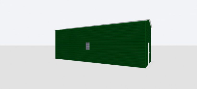 Keen'S Buildings, 12X35X12 Metal Garage, Kbg-1G123512-1D1W