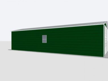 Keen's Buildings, 12x40x8 Metal Garage, KBG-1G124008-1D1W