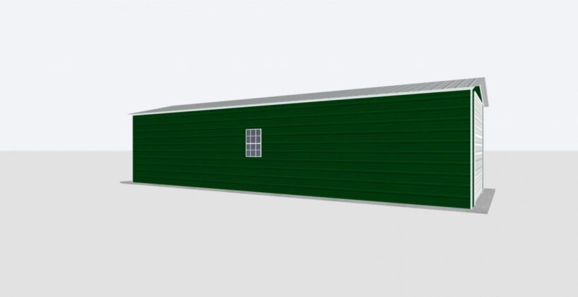 Keen'S Buildings, 12X40X8 Metal Garage, Kbg-1G124008-1D1W