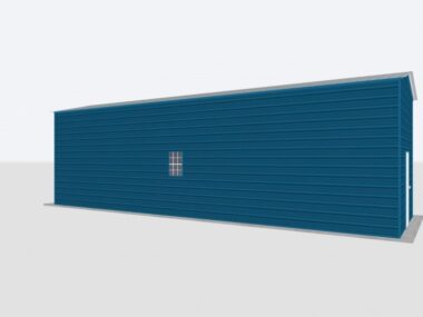 Keen's Buildings, 12x40x12 Metal Garage, KBG-1G124012-1D1W