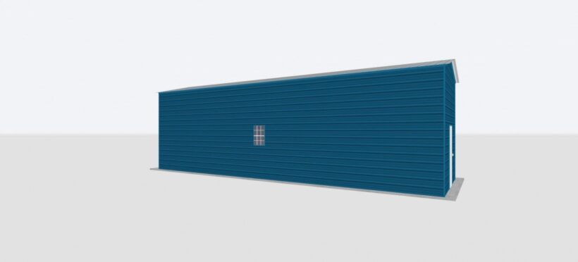 Keen'S Buildings, 12X40X12 Metal Garage, Kbg-1G124012-1D1W