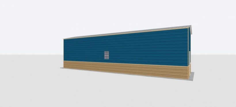Keen'S Buildings, 12X45X12 Metal Garage, Kbg-1G124512-1D1W