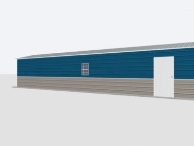 12x45x8 Metal Garage