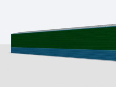 Keen's Buildings, 12x50x10 Metal Garage, KBG-1G125010-1D1W