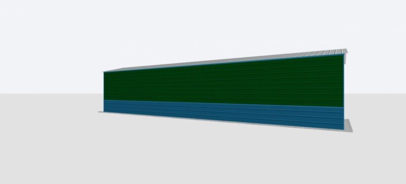 Keen'S Buildings, 12X50X10 Metal Garage, Kbg-1G125010-1D1W