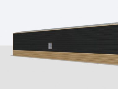 Keen's Buildings, 12x50x12 Metal Garage, KBG-1G125012-1D1W