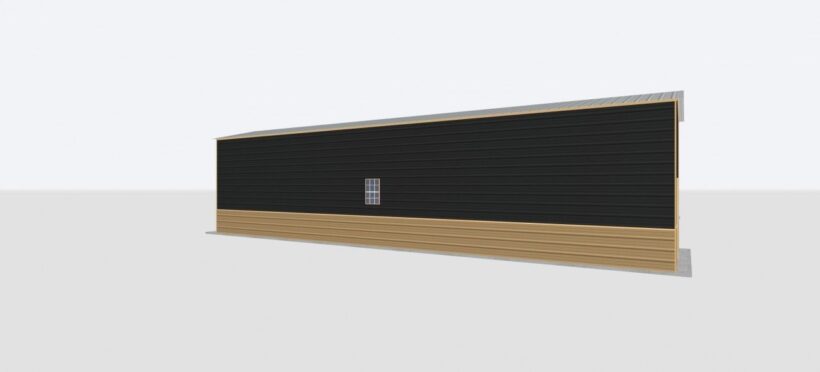 Keen'S Buildings, 12X50X12 Metal Garage, Kbg-1G125012-1D1W