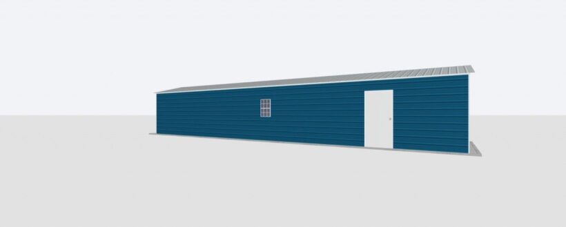 Keen'S Buildings, 12X50X8 Metal Garage, Kbg-1G125008-1D1W