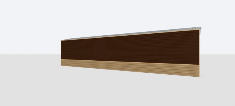 Keen'S Buildings, 12X55X12 Metal Garage, Kbg-1G125512-1D1W