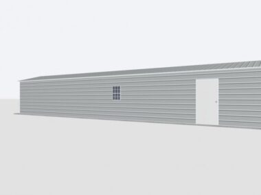 Keen's Buildings, 12x55x8 Metal Garage, KBG-1G125508-1D1W