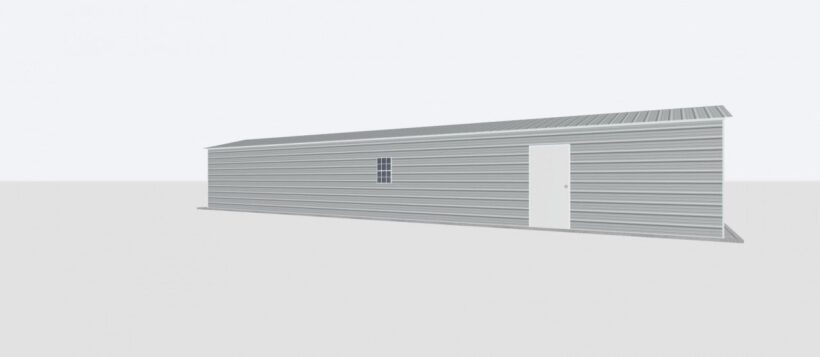 Keen'S Buildings, 12X55X8 Metal Garage, Kbg-1G125508-1D1W