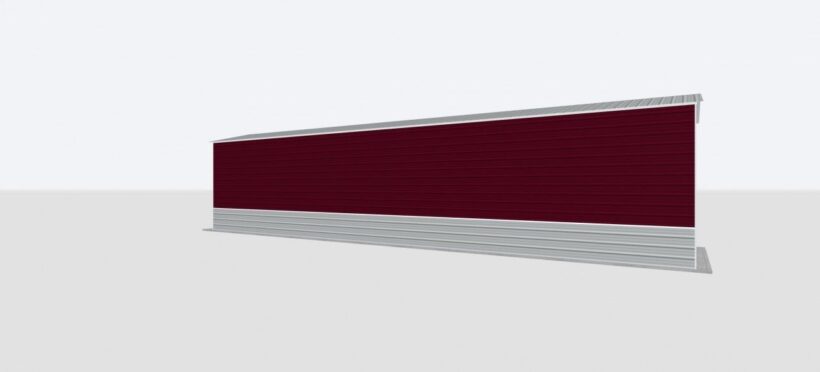 Keen'S Buildings, 12X60X12 Metal Garage, Kbg-1G126012-1D1W