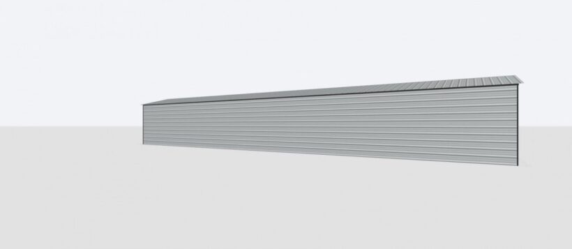 Keen'S Buildings, 12X60X8 Metal Garage, Kbg-1G126008-1D1W