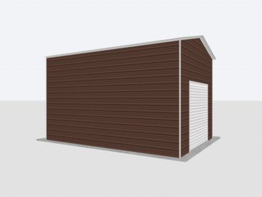 Keen's Buildings, 14x20x12 Metal Garage, KBG-1G142012-1D1W