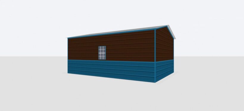 Keen'S Buildings, 14X20X8 Metal Garage, Kbg-1G142008-1D1W
