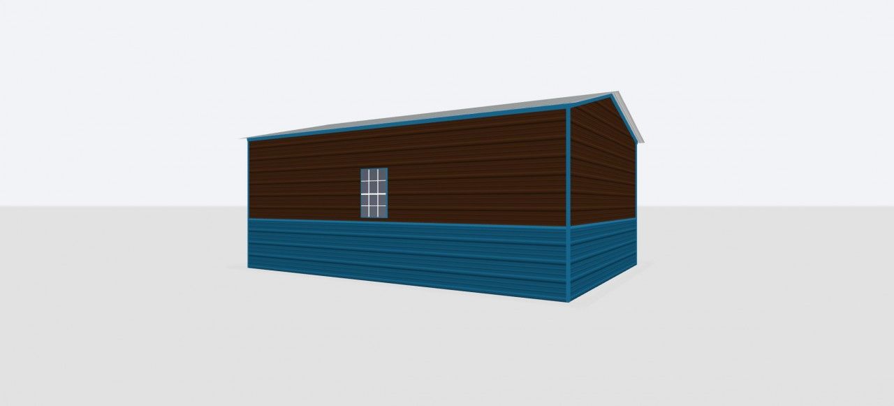 14X20X8 Metal Garage 14X20X8 Metal Garage Keen'S Buildings, 14X20X8 Metal Garage, Kbg-1G142008-1D1W