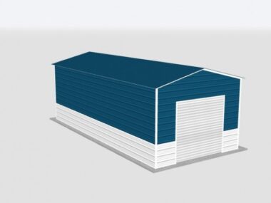 Keen's Buildings, 14x30x10 Metal Garage, KBG-1G143010-1D1W