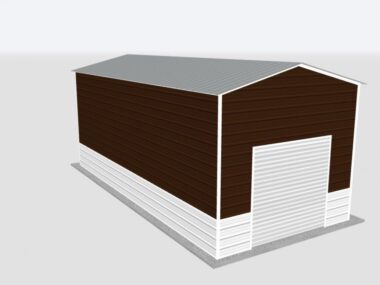 Keen's Buildings, 14x35x12 Metal Garage, KBG-1G143512-1D1W