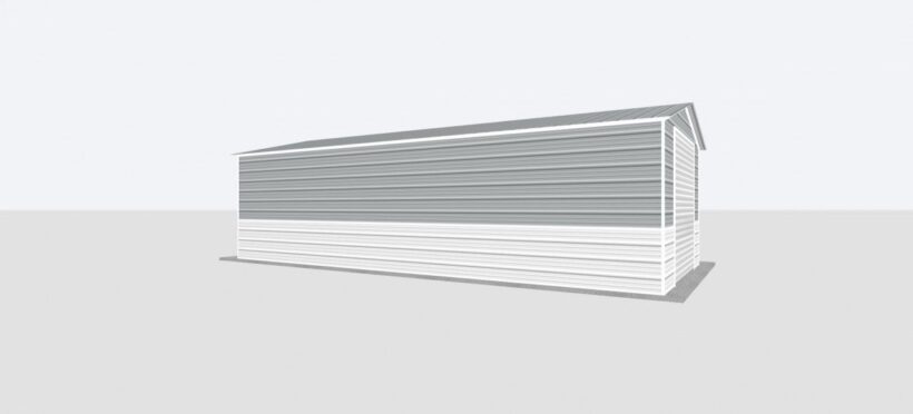 Keen'S Buildings, 14X35X8 Metal Garage, Kbg-1G143508-1D1W