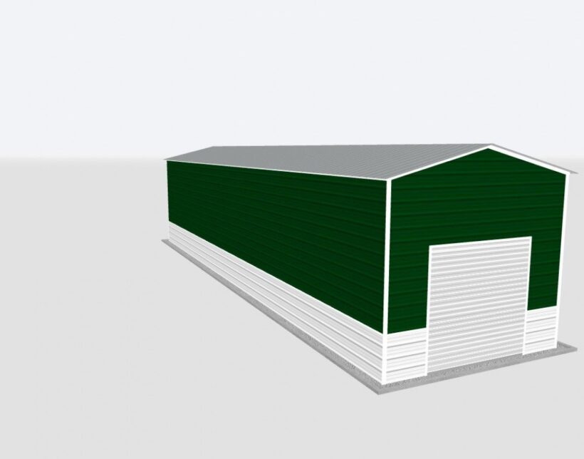 Keen'S Buildings, 14X55X12 Metal Garage, Kbg-1G145512-1D1W